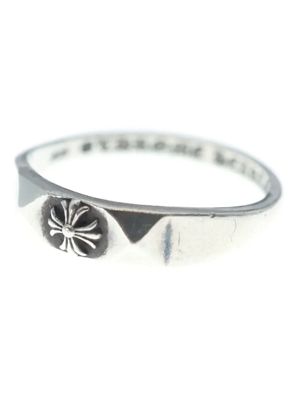 Chrome Hearts Bubblgm Pyramid Pls Bubblegum Plus Ring Silver